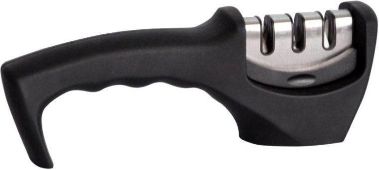 Ascuțitor de cuțite cu ascuțire în trei trepte