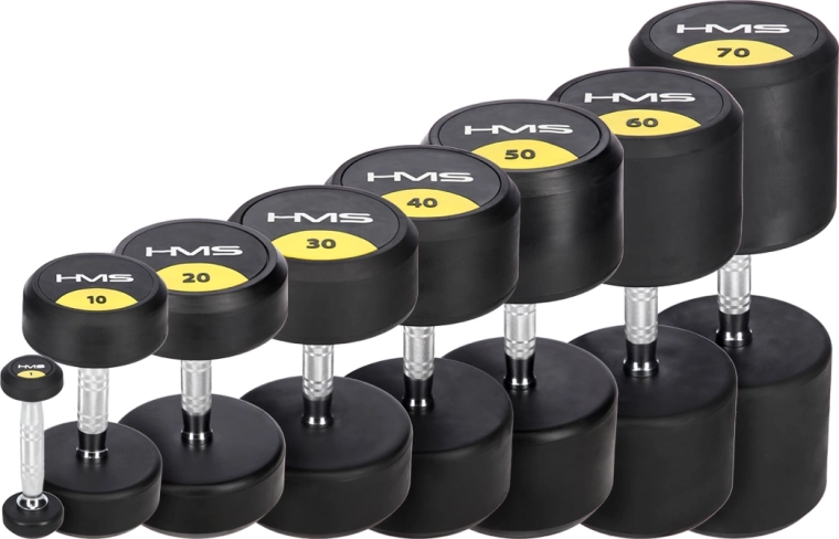Gantera cauciucată HMS HG Pro 10 kg