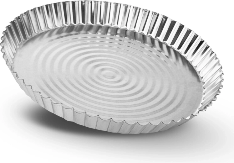 Formă cositorită pentru prăjituri și pizza Flat 27 cm