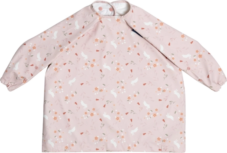 Bavetiță Bibado Coverall cu mâneci Botanical bunnies