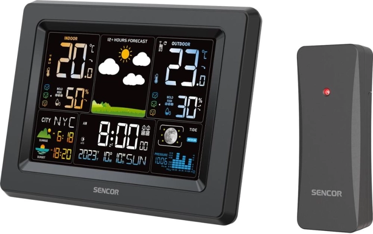 Stație meteorologică Sencor cu senzor wireless
