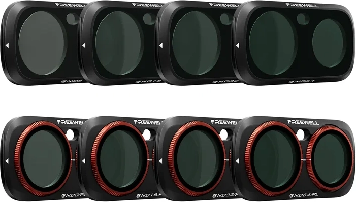Set de filtre Freewell All Day pentru Insta360 Luna Ultra (8 buc.)