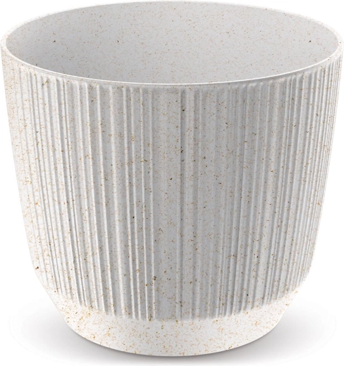 Ghiveci Ryfo Eco Wood 12,6 cm alb