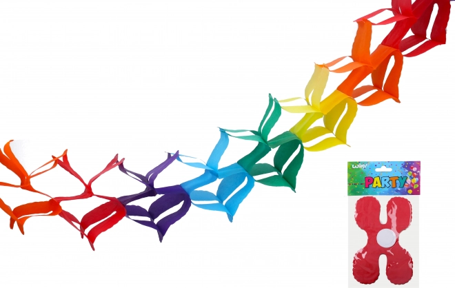 Ghirlandă colorată din hârtie 3 m