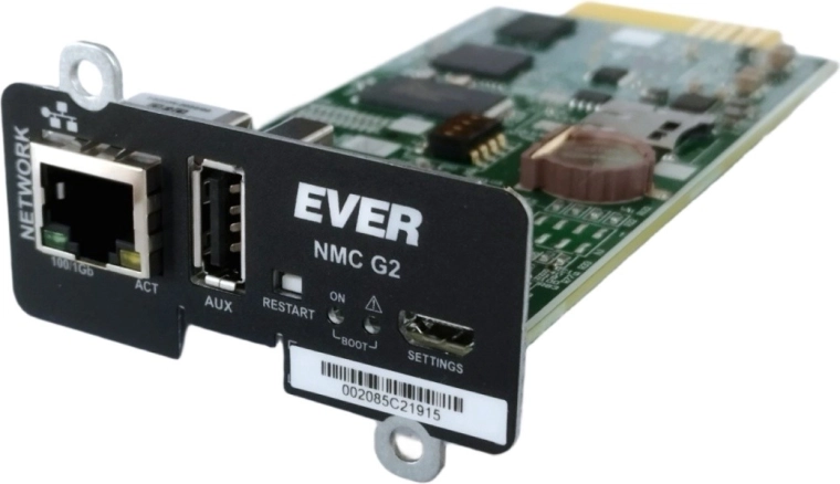 Placă de rețea NMC G2 pentru UPS RT Pro 1–3K și RT Plus 6–10K