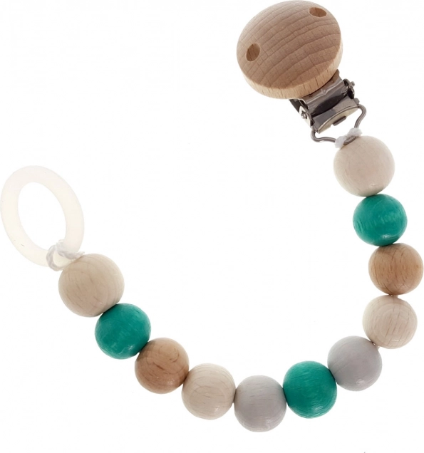 Hess clips pentru suzetă Nature turcoaz