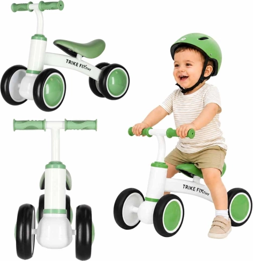 Bicicletă fără pedale pentru copii Trike Fix Tiny verde