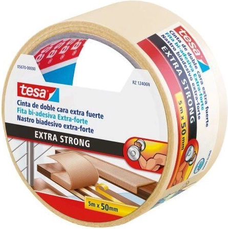 Bandă pentru covoare 50 mm × 5 m Tesa, extra adezivă