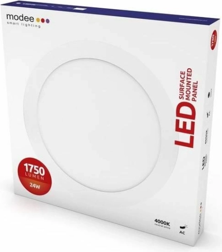 Panou LED rotund Modee 24 W alb neutru