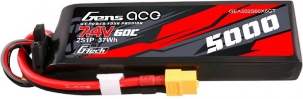 Gens Ace G-Tech 5000 mAh 7,4 V 60C LiPo 2S cu conector XT60