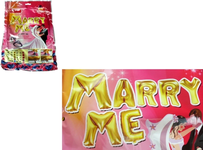 Set baloane MARRY ME