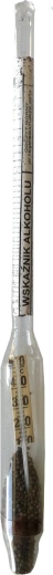 Alcoolmetru cu termometru pentru măsurarea alcoolului