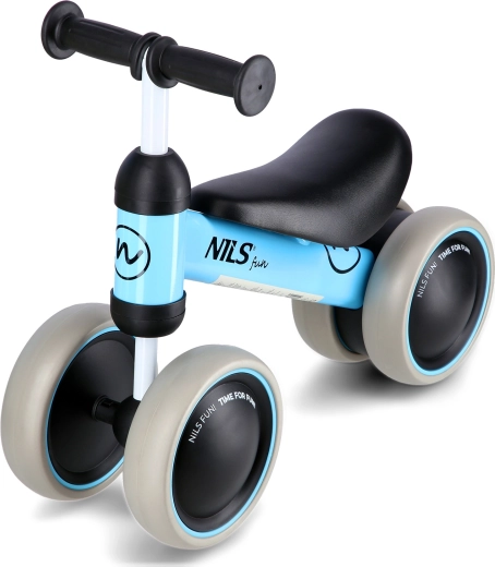 Bicicletă de echilibru pentru copii NILS Fun albastră