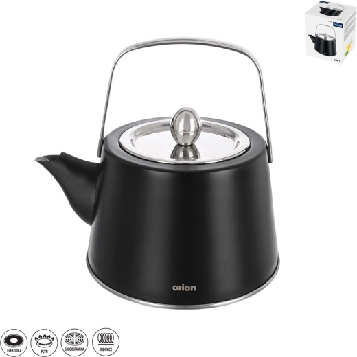 Ceainic din inox BLACK 0,96 l