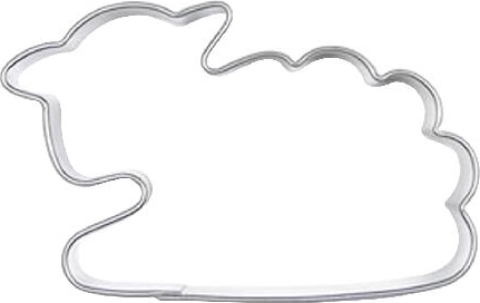 Set de forme decupatoare din inox pentru prăjituri Oiță, set 10 buc