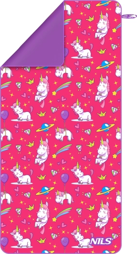 Prosop pentru copii Nils cu motiv de unicorni 160 × 80 cm