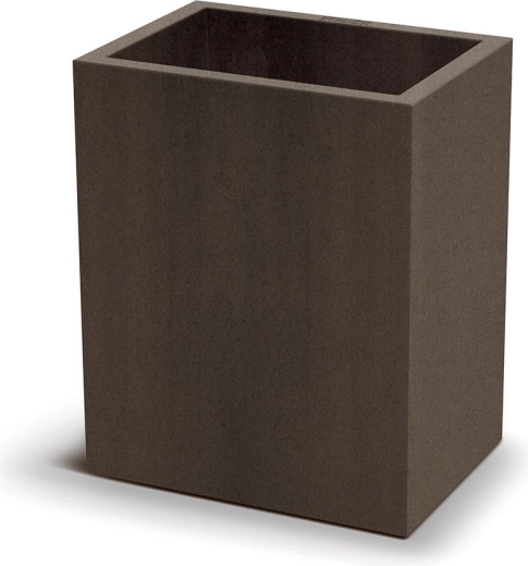 Ghiveci Cubla Case High 36 cm maro ruginit