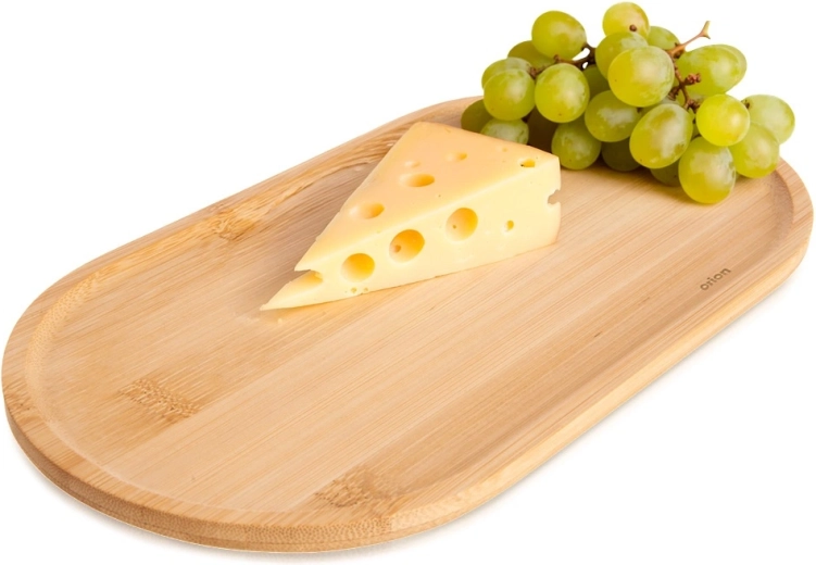 Platou oval de servire din bambus 28 × 15 cm