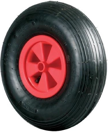 Roată pneumativă pentru cărucior tip rudl, 350 mm, cu disc din plastic, butuc 20 mm