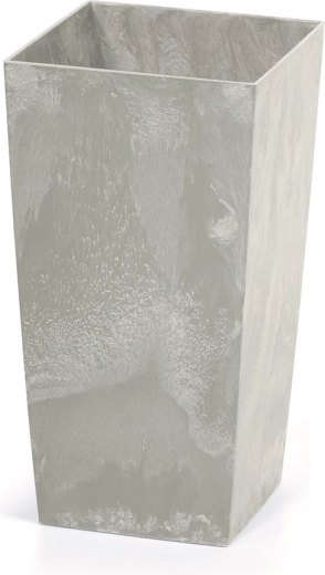Ghiveci cu efect de beton URBI Square cu inserție 12,6 × 12,6 × 20 cm
