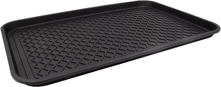 Tavă neagră din plastic pentru scurs încălțămintea 60 × 40 cm