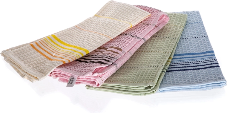 Prosoape de bucătărie LINNA 40 × 60 cm, bumbac, mix de culori, 4 buc