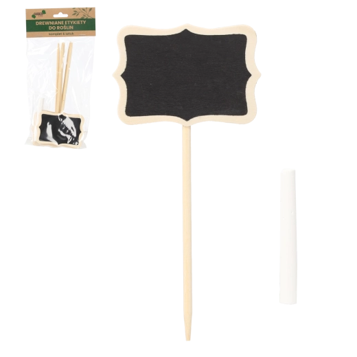 Set de 6 etichete din lemn pentru plante 8 × 17 cm