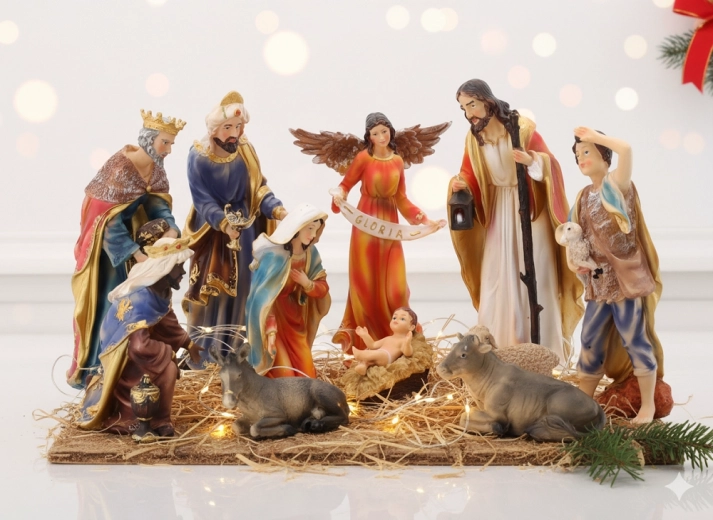 Iesle de Crăciun – set de 11 figurine din polirezină până la 31 cm