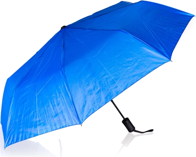 Umbrelă pliabilă albastră 52 cm cu deschidere automată