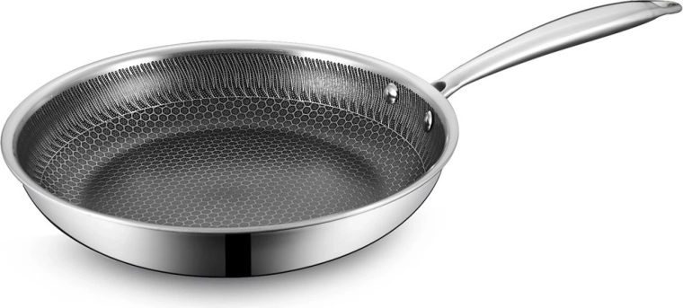 Tigaie profesională din inox Maestro cu suprafață tip fagure (honeycomb) 28 cm