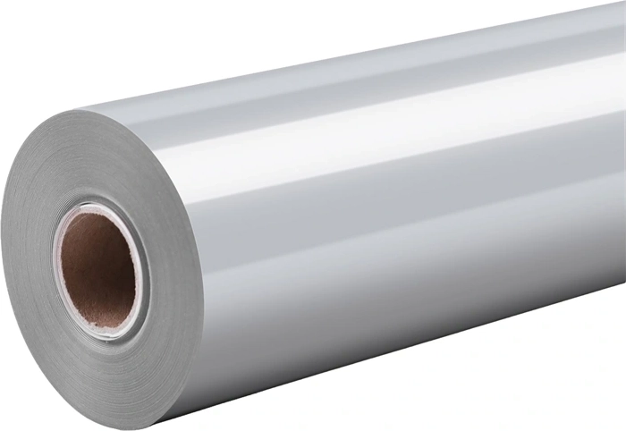 Folie termotransfer HTVRONT Pure argintie 30,5 cm × 1,8 m