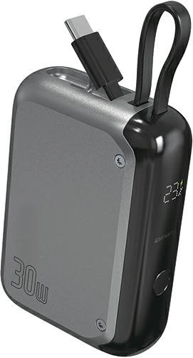 Power bank Pocket 30 W 10000 mAh cu cablu USB‑C integrat 15 cm