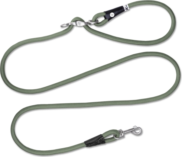 Lesă din nylon reglabilă Curli Vario Comfort, moss, mărimea L