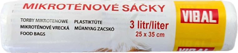 Pungi din microten 25 × 35 cm, 50 buc.