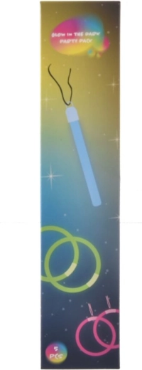 Bețe luminoase din plastic UH, mix de culori, 5 buc