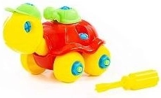 Broască țestoasă colorată cu șurubelniță