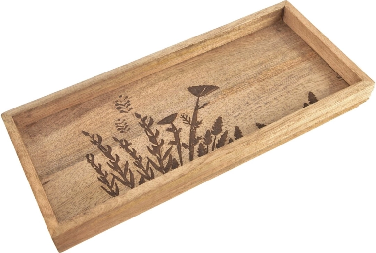Tavă din lemn de mango Louka 36 × 16 cm