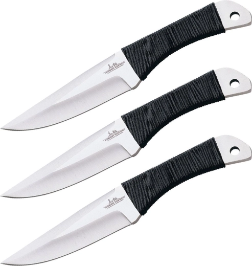 Hibben Cord Grip Thrower – set de trei cuțite de aruncat, mari