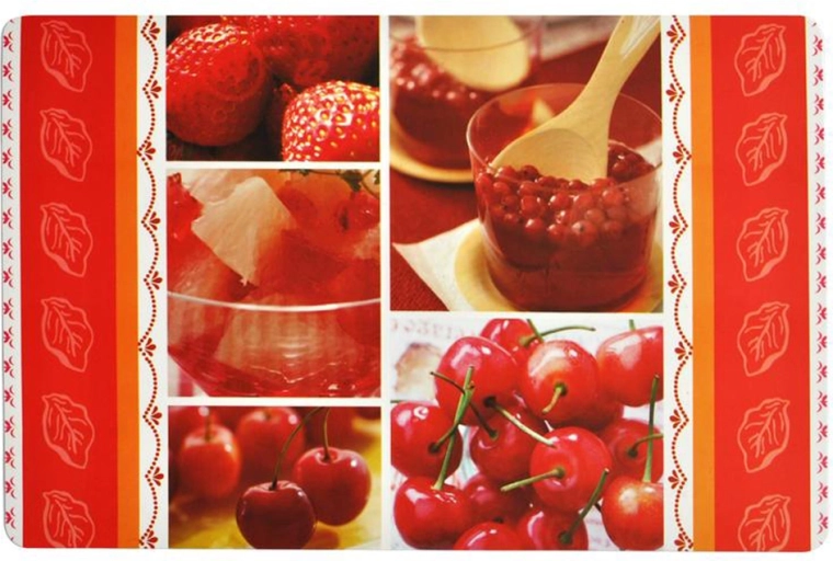 Suport de masă din plastic TORO cu motiv fructe 43 × 28 cm, mix de modele