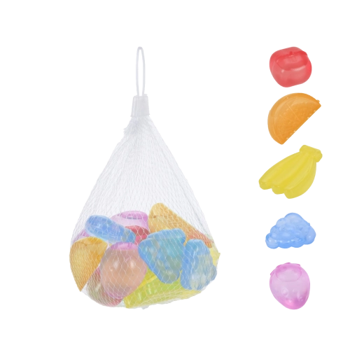 Set de 18 cuburi de gheață reutilizabile în formă de fructe