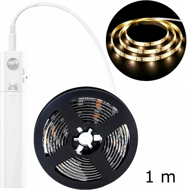 Bandă LED cu senzor de mișcare 1 m