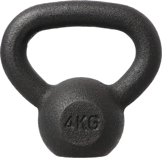 Kettlebell din fontă HMS 4 kg, negru