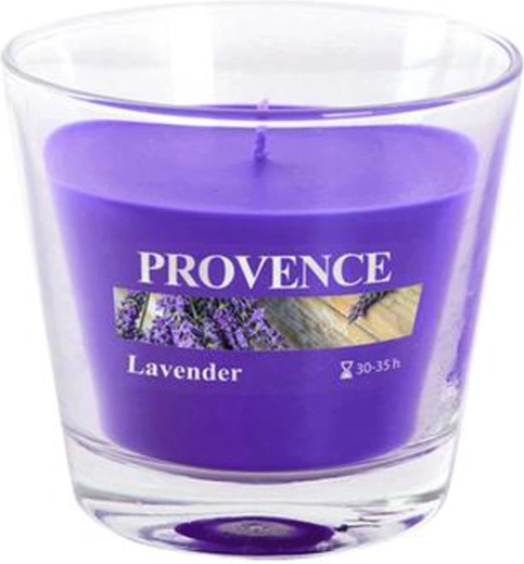 Lumânare parfumată în pahar, lavandă PROVENCE 35 de ore