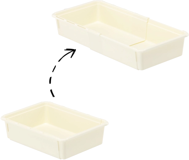 Organizator pentru casă MiniMax 25 × 18 × 7 cm, recipient din plastic