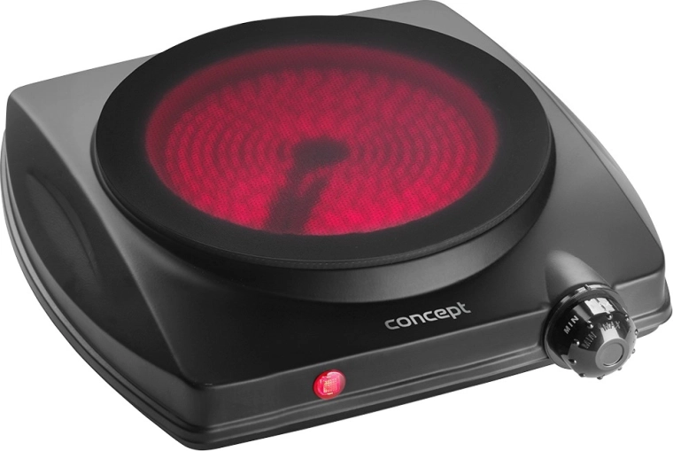 Aragaz electric Concept cu o singură plită VE3065 1250 W negru