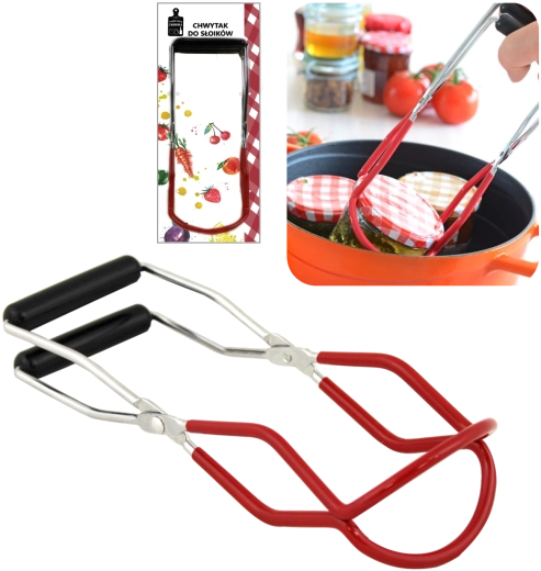 CHOMIK clește pentru borcane din oțel inoxidabil pentru sterilizare