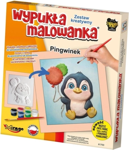 Pictură în relief – pinguin