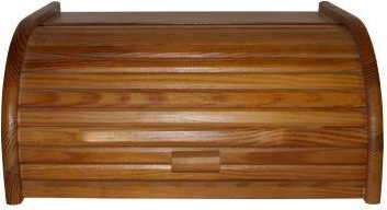 Cutie de pâine din fag, nuanță nuc deschis, 39 × 28 × 18 cm