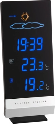 Stație meteo TFA LUMAX controlată radio, cu ecran color