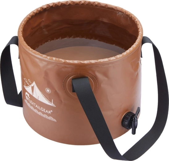 Găleată pliabilă Flextail Flex Bucket 20 l, maro